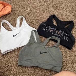 3 nike sports bras